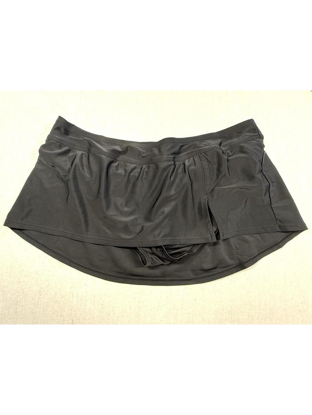 Liz Lange Maternity Bathing Swimming Suit Bottoms Skirt Skort Sz L Black‎ NWT